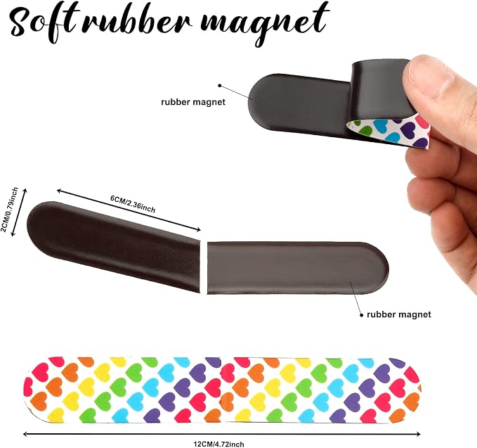 Magnetic Bookmarks - 15PCS Colorful Irregular Cute Magnet Bookmark Clips for Women, Men & Kids (Style-2)