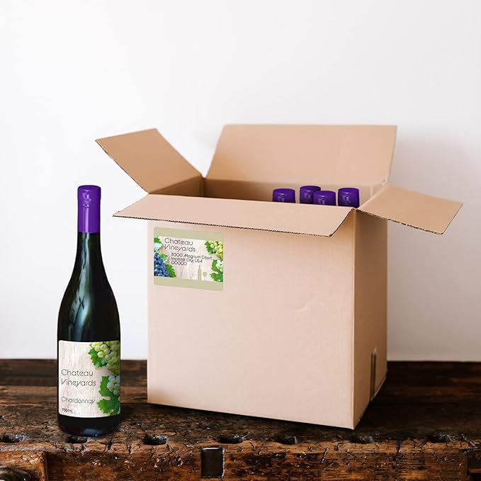 Blank Labels Address Barcode Shipping Labels, 4" x 3.33" (4 x 3-1/3) Permanent White Matte Label, Inkjet and Laser Printer Guaranteed Made in USA, 6 Labels Per Sheet- 500 Sheets - 3000 Labels