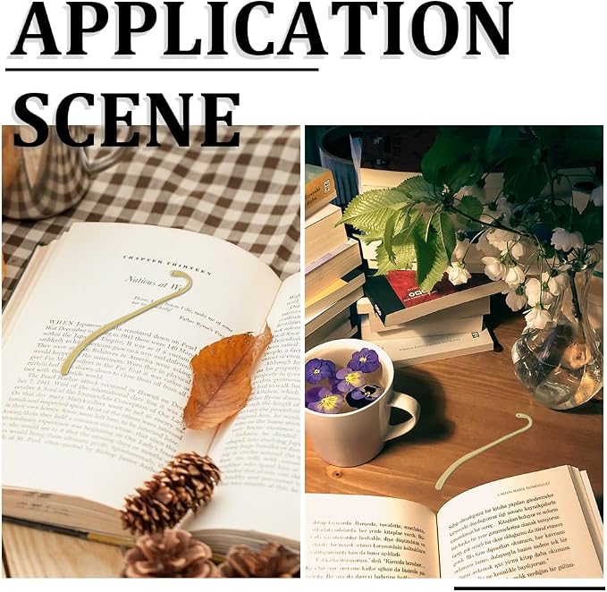 20Pcs Metal Bookmark Hairpin Beading Vintage Bookmark with Hook Alloy Retro Jewelry Making Charms for Crafting Adults Teachers Daily Reading Reading and Enthusiasts Gifts