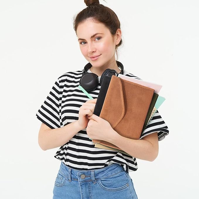Reusable Adjustable Book Cover with Strong Magnetic Closure – Soft Protective Book Sleeve for Paperback & Hardcover, Fits Up to 9.5” x 6.5” x 2” Books – Flexible, Washable & Reusable Book Protector