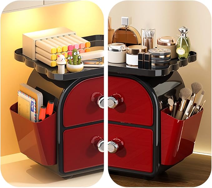 Space Saving Multifunctional Desktop Drawer Storage Box Ideal for Organizing Offices Supplies Makeup Accessories Presentation Storage Box