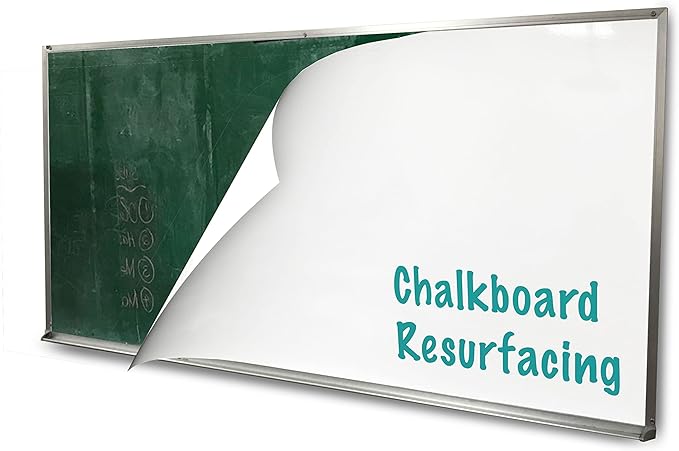 Whiteboard Resurfacing - 4'x12' - Resurface Your Chalkboard - Refinish A Whiteboard - Restore Any Board - Think Board