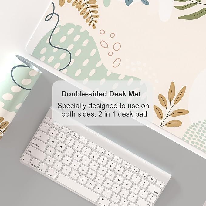 Colorful Star Minimalist Large Mouse Pad, Abstract Botanical Waterproof Desk Mat, Boho Computer Gaming Mouse Pad, XL Full Desk Mousepad Non Slip Writing Pad for School Office Home 23.6" x 13.8"