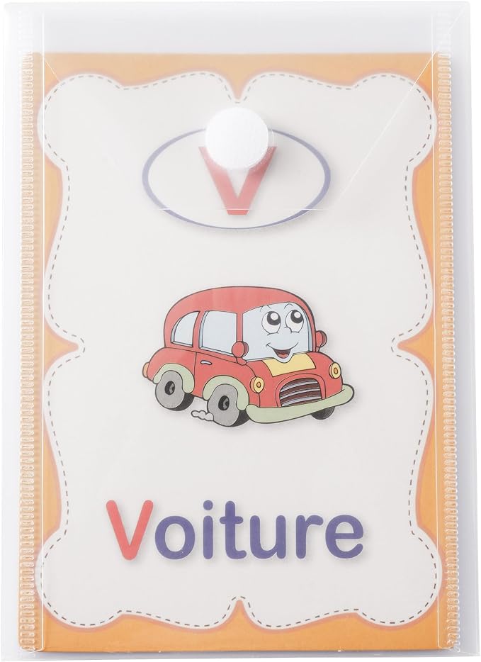 6''x4'' Vertical Plastic Envelopes Hook Loop Closure Coupon Receipt Storage Holder 40 Pack