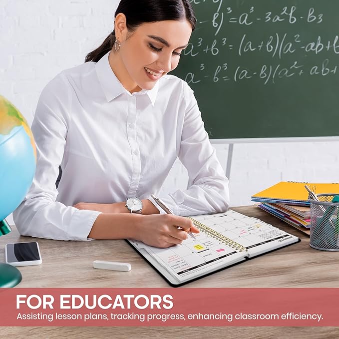 Academic Planner 2026-2027, Weekly and Monthly Calendar Book, July 2026 – June 2027, Hardcover Planner with Tabs, Perfect for Teachers, Students, Women & Men, A5 (6.4" x 8.5") - Blossom Flight