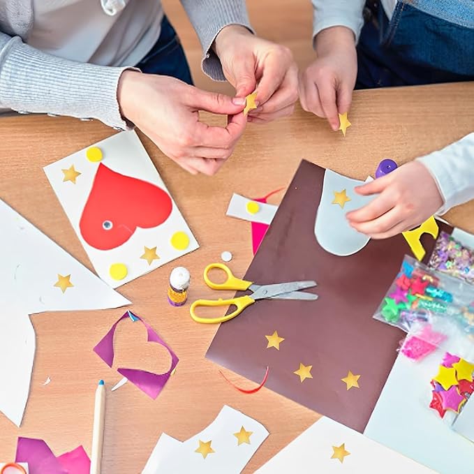 1000Pcs Small Star Stickers Gold Star Stickers 1" Diameter for Reward, Arts Supplies Planner