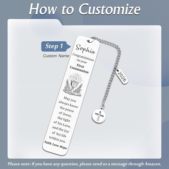 Personalized Bible Bookmarks - Custom Name Inspirational Christian Bible Religious Bookmarks Gifts for Women Men Book Lovers (Style-9)