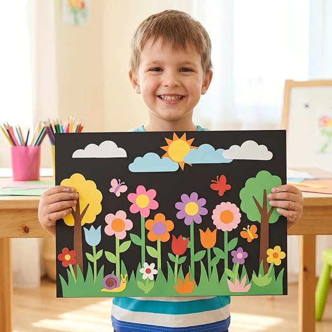 VinTS 50 Pcs Colored Poster Boards,11.7x16.5 Inches 10 Assorted Color Poster Board Paper 220g Bright Poster Board Bulk for Back to School Arts, Classroom Crafts, Exhibits and Notices