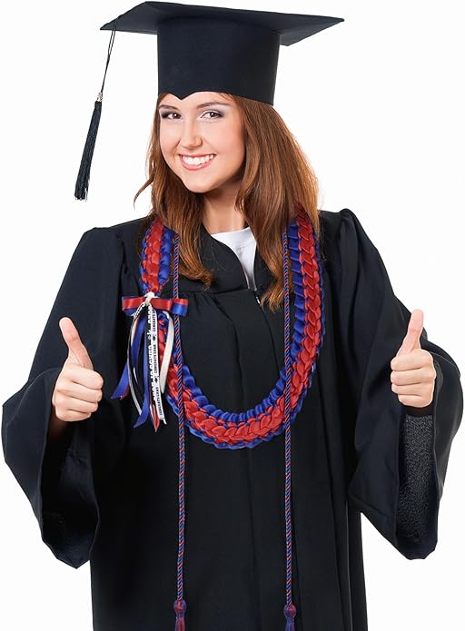 TFTAFAN Graduation Leis and Graduation Honor Cords Class of 2026 Graduation Ribbon Lei Graduation Necklace Braided Necklaces gift for Student Gifts Party Supplies