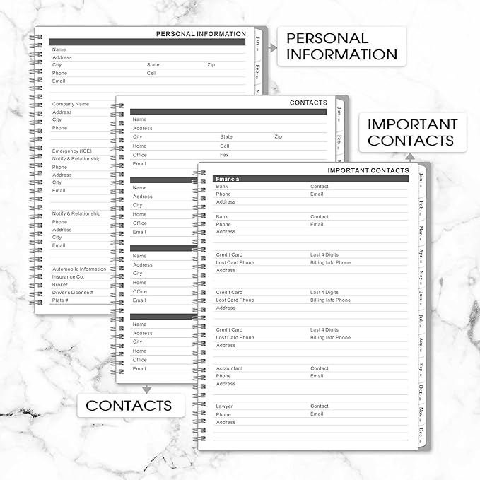 Monthly Planner 2026-2027 - 24 Months Planner 2026, January 2026 - December 2027, 9 x 11 Inch, Monthly Calendar With Tabs, Ample Writing Blocks, Good for School, Home and Office Planning, Coboll