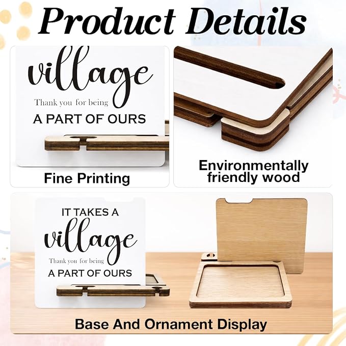 Thank You Appreciation Gifts for Boss Teacher - Multi-functional Desk Organizer - Motivational Office Quote Wooden Sign for Desk Shelf Table Decor