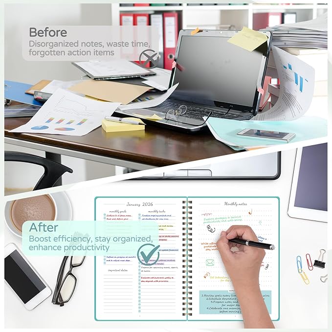 Monthly Planner 2026-2027, 2 Year Calendar 2026-2027 (Jan 2026 - Dec 2027), 7" x 10", 26-27 Monthly Calendar Planner, 24-Month Planning Book for Home School Office Supplies