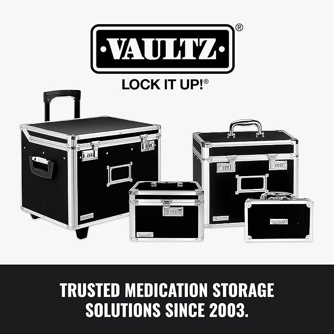 Vaultz Locking Mobile Business Case, Legal Size, 14.5 x 13.5 x 11 Inches, Black (VZ00194)