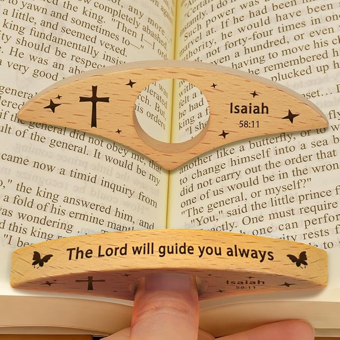 Quimoy Book Page Holder for Reading,Thumb Books Page Holder, Books Reading Accessories Gifts for Book Lovers Teachers Students Friends