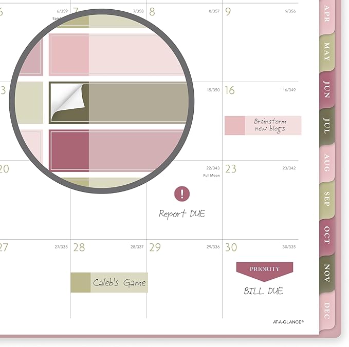 AT-A-GLANCE 2027 Planner, Weekly & Monthly, 13-Month Jan-Jan, 8.5" x 11", Badge, Geo (1842L-905-27)