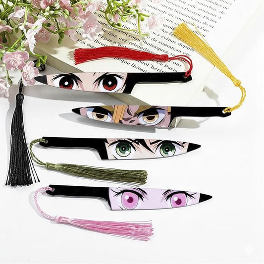 Cartoon Anime Tanjiro Acrylic Bookmark,Cute Demon Character Charm Bookmarker,Perfect for Book Lovers Students Manga Fans Christmas Gift (Demon Tanjiro)