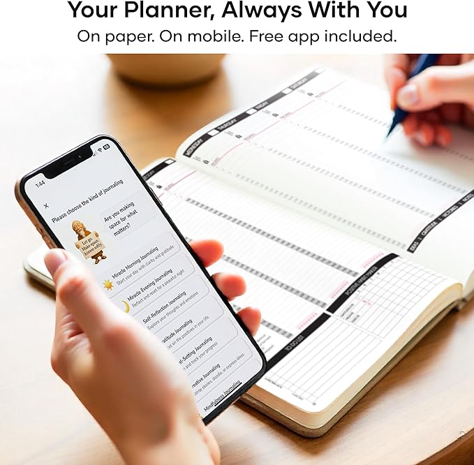 Deluxe 2026 Planner Weekly and Monthly | Law of Attraction Planner with Productivity App | 12-Month for Productivity, Gratitude & Goal Setting | Includes Foldable Vision Board, Gift Box & Stickers