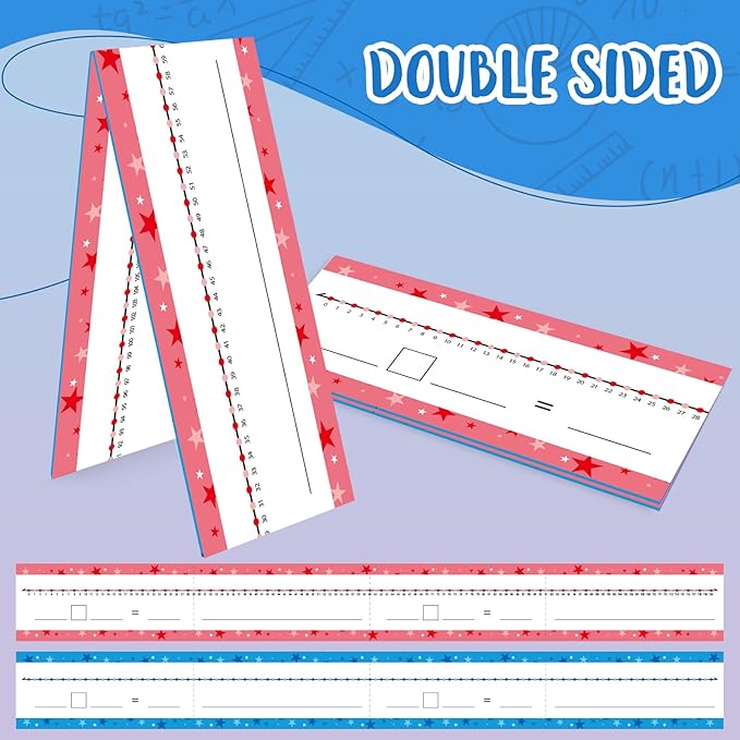 Double Sided Dry Erase Board - Writable/Erasable Number Line (0-120) & Blank Side - Math Manipulatives for Kids & Students (4.72' x 3.74ft)