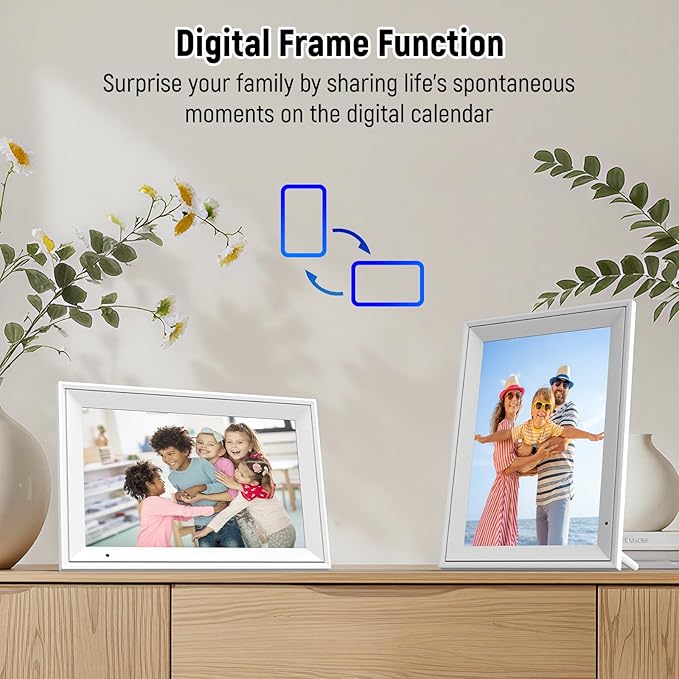 10.1'' Digital Calendar & Chore Chart - Smart Interactive Display for Family Schedules, 1280 * 800P IPS HD Touchscreen Electronic WiFi Planner