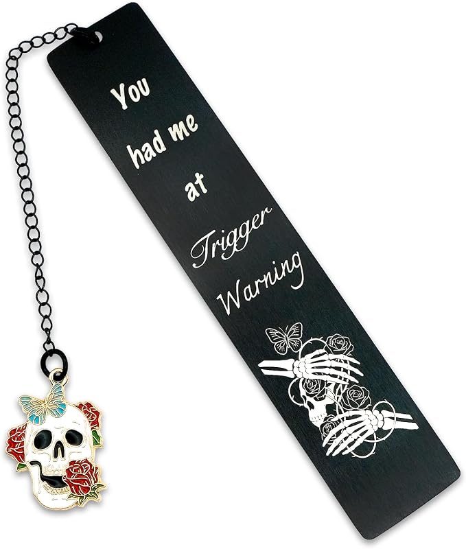 Dark Romance Bookmark for Women Gothic Rose Gift for Book Lovers Friends Funny Spicy Romance Bookmark for Sister Reader Bookish Birthday Graduation Christmas Back to School Supplies Merch