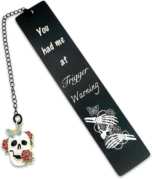 Dark Romance Bookmark for Women Gothic Rose Gift for Book Lovers Friends Funny Spicy Romance Bookmark for Sister Reader Bookish Birthday Graduation Christmas Back to School Supplies Merch