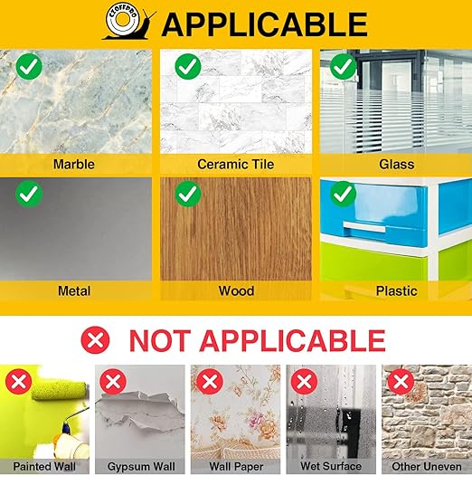 Double Sided Tape Heavy Duty - Clear Mounting Adhesive Two Tape, Transparent Strong Removable Stick Wall Strips Picture Carpet - Arts & Crafts Tape