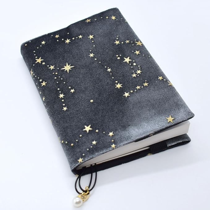 BLBMH Velvet A6 Book Cover 4x6 | Handmade Non-Stretch Fabric Sleeve with Bookmark | Washable Soft Protector for Paperback Bible Journal | Gift for Women - Velvet Grey