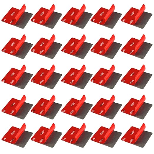 ZZRANYE Double Sided Tape Heavy Duty, VHB Mounting Tape Pad Sticker Strong Adhesive Tape Waterproof Foam Tape for Indoor and Out Door, Home Decoration, Car (Square 1in -30Pcs)