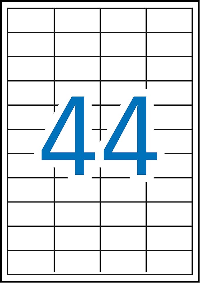 APLI 10558 Permanent White Labels 48.5 x 25.4 mm 500 Sheets