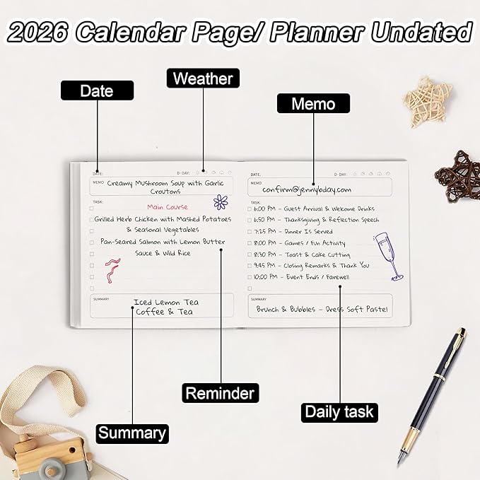 2026 Pocket Planner Undated With Hourly Schedule 3pcs Small Undated Daily Planner Pocket Size3.9" X 3.9" Cute Softcover Leather Daily Calendar Planner 2026 For Purse Organize Tasks And Appointments Office Supplies Book For Women Men