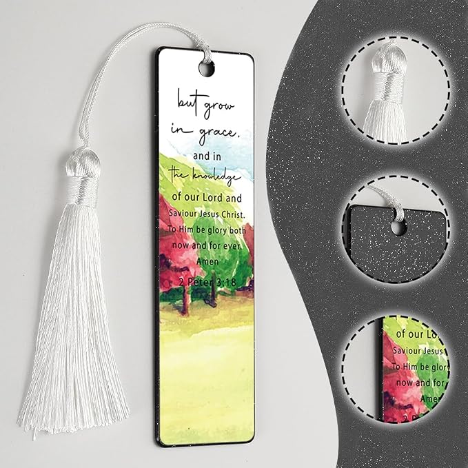 Christian Growth - Encouraging Bookmark, Inspirational Gift for Believers, Uplifting Gift for Spiritual Readers, Spiritual Bookish Present, Unique Scripture Design Bookmark, WCB80