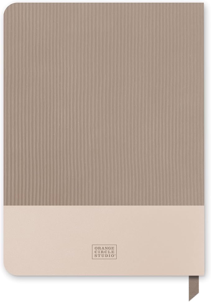 Orange Circle Studio Academic Planner 2025-2026, Desert Taupe, Large