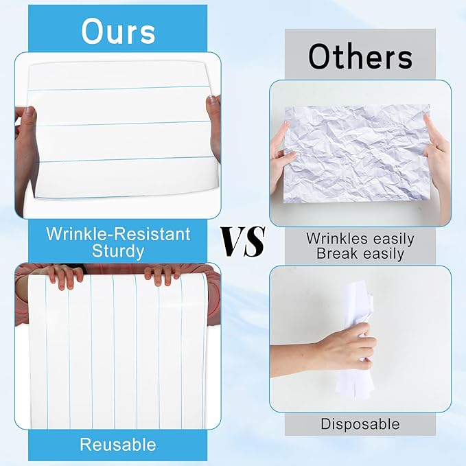 Lined Board Roll Reusable Waterproof Erasable Bulletin Board Wrinkle Resistant Poster Non-Woven Fabric Bulletin Board Roll for Classroom Decor Wrap Crafts 15.55" x40ft