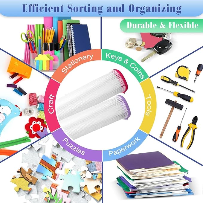 Jetec 32 Pcs Mesh Zipper Bags Toy Storage Bikini Organizer Bag Bolsas Para Guardar Trajes De Bano Waterproof Zipper Reusable Pouch Puzzle Multipurpose for Storage Office(Classic Color,9 x 7 Inch)