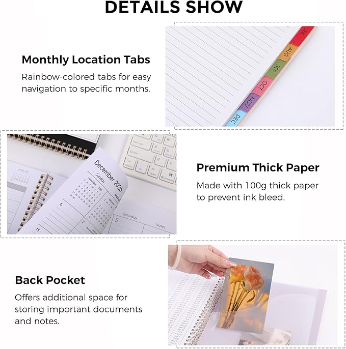 SKYDUE Appointment Book 2026-2027, Academic Hourly Planner from July 2026 - June 2027, 8.5" x 11" Weekly & Monthly Schedule Planner with 15-Minute Interval- Perfect for Daily Planning Purple