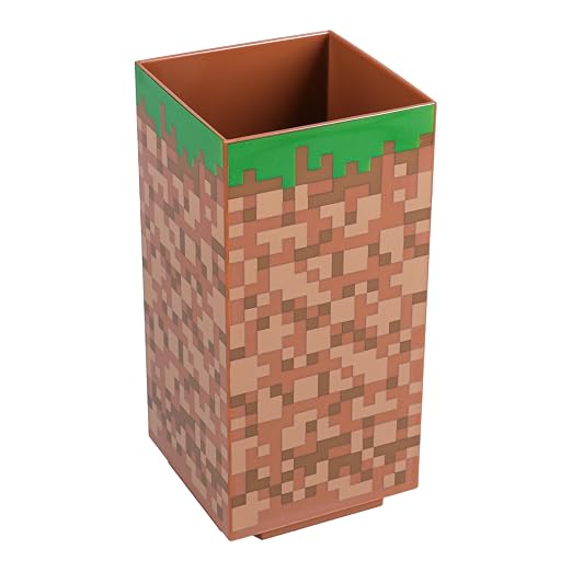 Paladone Minecraft Desktop Organizer - Officially Licensed, 4 Modular Blocks, Customisable Stationery Holder for Pencils, Minecraft Gamer Decor, Desk Accessory for School or Office Supplies