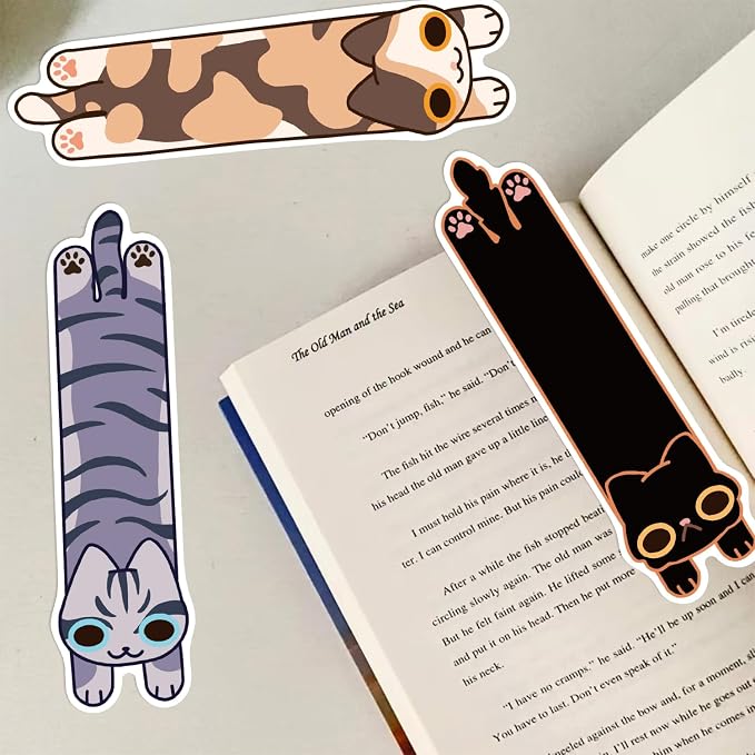 30 PCS Cat Dog World Bookmark, Bookmarks for Cats and Dog Lovers, Bulk Bookmarks for Men and Women, Unique Book Mark for Reading for Boys, Girls, Students, Classroom Gifts, Prize, Reading