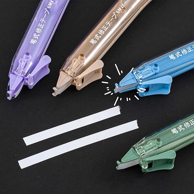 Correction Tape Pen, 5 Pieces Flower-Shaped Smooth Corrector Tape, Stationery Tool for Students, Teachers, Writers, Journalists, Artists, Accountants, Homework, Journaling, Crafting, Home, and Office
