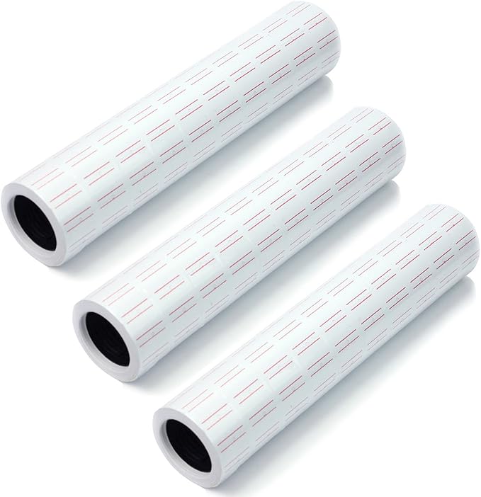 30 Rolls - 18,000 Pieces of Label Paper Stickers for MX-5500 Price Gun Labeler - Price Gun Label Stickers - Labels