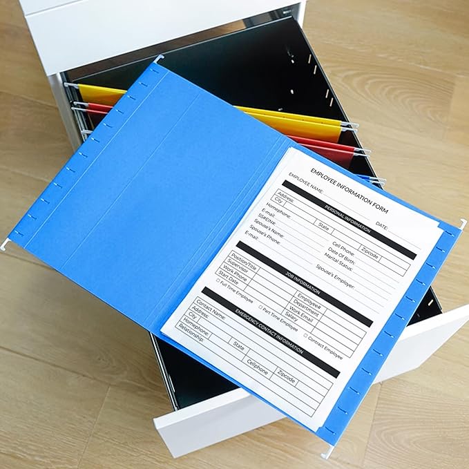 pmybupo Green Hanging File Folders 6 Pack Letter Size Colored File Folders with 1/5-cut Tabs,Stay Organized for Your Home and Office Bulk File and Documents