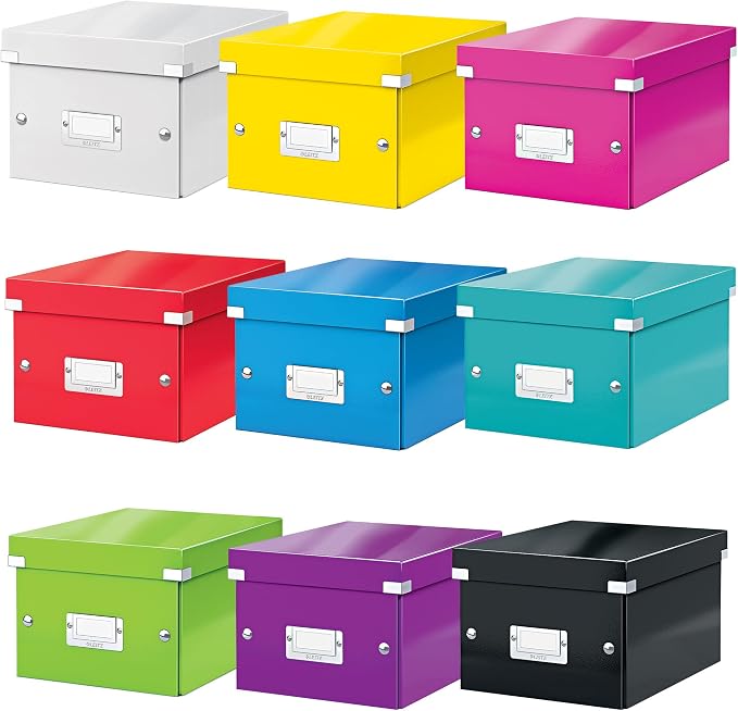 Leitz A5 Storage Box, Click and Store Range 60430001 - Small, White Storage Box A5