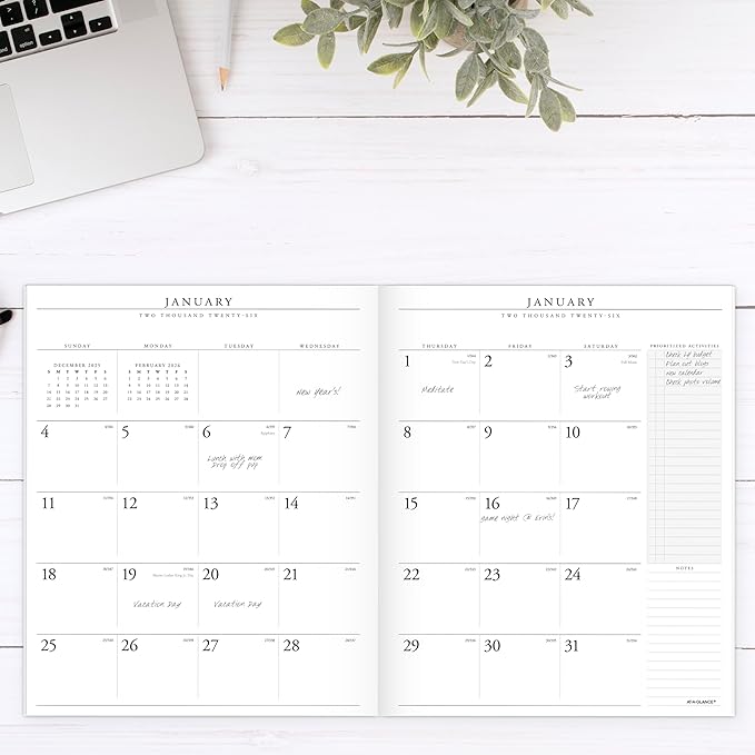 AT-A-GLANCE 2026 Monthly Padfolio Refill for 70-290, 9" x 11", Large, Executive (709091026)