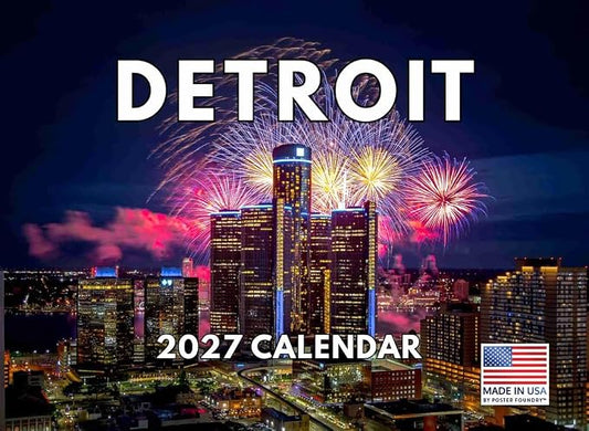 Detroit Michigan Calendar 2027 Monthly Wall Calender 12 Month