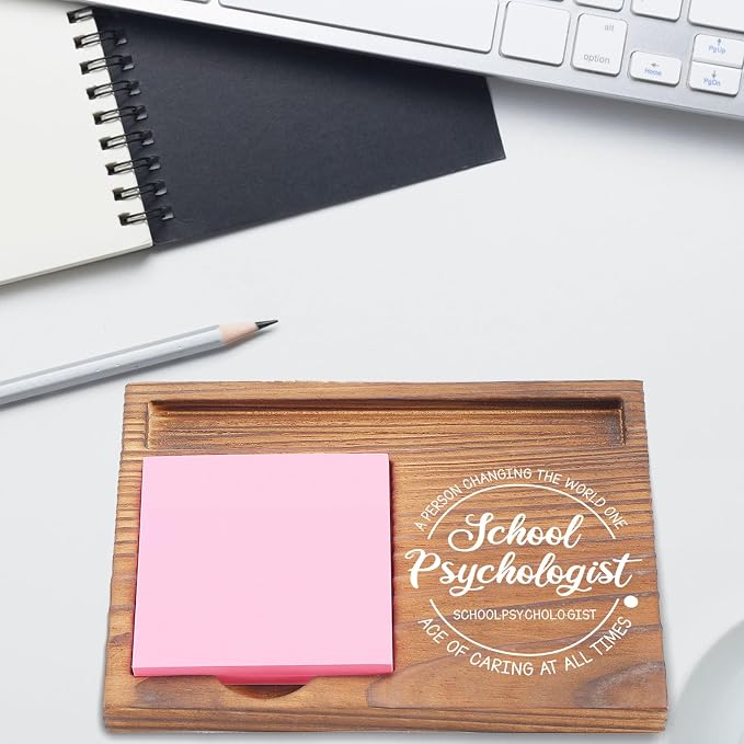 School Psychologist Gifts Sticky Note Holder, Appreciation Gifts for School Psychologists, Educational Professionals, Counselors, and Therapists Graduation Retirement Desk Organizer EDP149