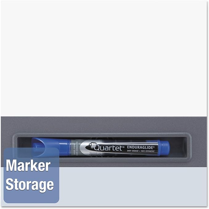 Quartet Inview Custom Whiteboard, 47.5 x 35 Inches, .5 Inch Graphite Frame (72981)