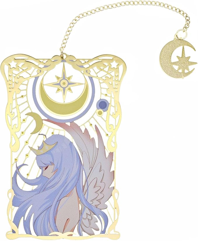 BLBMH Cute Metal Bookmarks for Women Girls Anime Book Mark Christmas Gifts for Girls Book Lovers Readers Best Friends - TE