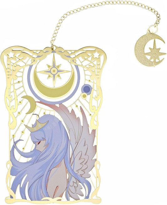 BLBMH Cute Metal Bookmarks for Women Girls Anime Book Mark Christmas Gifts for Girls Book Lovers Readers Best Friends - TE