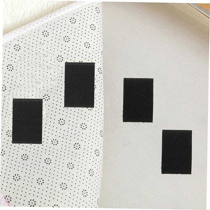 LALAFINA 100pairs Double-Sided Bonding Tape Adhesive Strips for Carpet Easy Fixing Installation Tapes for Home Rug