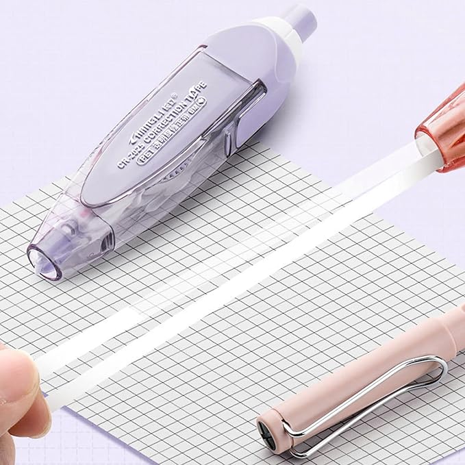 Pressing Correction Tape White Out Correction Tape Correct Correction Tape School Office Supplies for Correction White Out Correction Tape Easy to Use Correction Tape School Office Supplies
