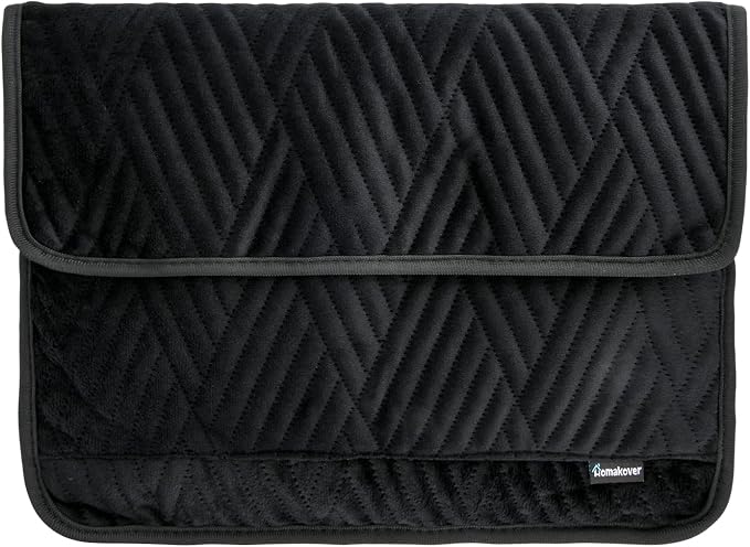 Durable Washable Reusable Soft Book Pouch Protector - For Hardcover Textbooks, Notebooks Up to 9.5'x12', Book Club Gifts